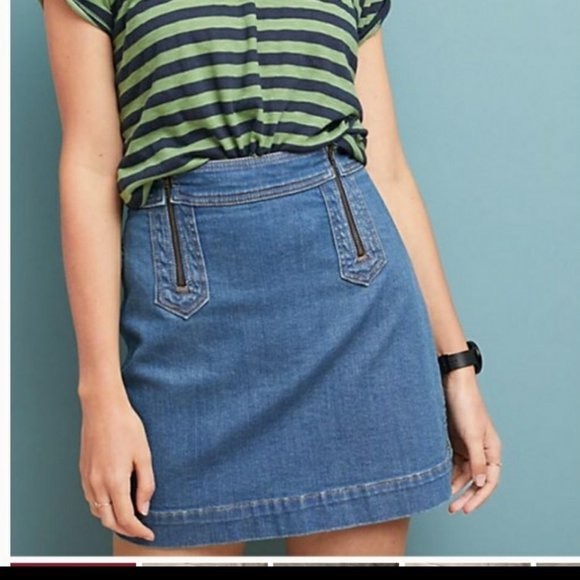 Anthropologie Pilcro High-waisted Denim Skirt Jean - Picture 3 of 9